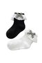 Classic Black Princess Socks with Floral Lace Trim - 2Y to 10Y - 3