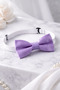 23 April Children's Lilac Satin Bow Tie with Adjustable Elastic for Birthdays and Special Occasions 0-14 Years - 2