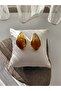 Steel Brown Large Drop Oval Natural Stone Look Earrings - 5
