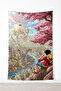 Luffy One Piece Anime Wall Cloth– Quality Fabric, Gamer Room Decor Tapestry Wall Rug Si - 3