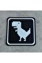 Set of 4: "No Internet" Dinosaur (T-Rex) Coasters - Team, Office, and Gamer Desk Decor - 5