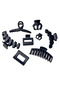 Dragon Fruit Matte Hair Claw Set (8-Piece)-Black - 2