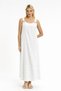 Women's Dress - İnci K Linen (Linen) Strap Dress - 3500