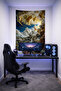 Aesthetic Landscape Wall Covering– Quality Fabric, Gamer Room Decor Tapestry Wall Rug Pc - 2