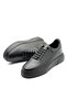 Genuine Leather Black Men's Casual Shoes – Orthopedic , Ultra Comfortable, Smart Lacing, Daily Wear Sneakers - 4