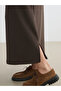 Crew Neck Slit Sweat Dress - 4
