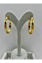 Steel Gold 3.5cm Hoop Earrings