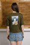 Interlock Fabric Back B Printed Basic T-Shirt - 3