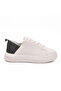 White Black Lace-Up Unisex Sports Shoes - 2