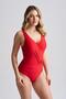 Women's Marbella Double-Breasted Swimsuit Red - 3
