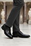 Black Genuine Leather Lace-Up Men's Classic Shoes - 3