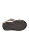Brown Velcro Boys' Flat Boots - 5