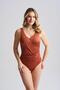 Women's Marbella Double-Breasted Swimsuit Cinnamon