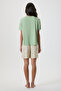 V-Neck Floral Print Relaxed Fit Shorts Set - 5