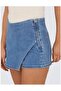 Denim Shorts Skirt - 6