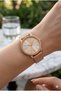 32mm Steel Case Rose Gold Steel Band Women's Wristwatch - 4