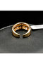 Gold Crystal Ring - Ornate Stone-Embellished Statement Ring | Adjustable - 3