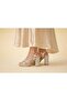 07007 Block Heel Glittery Women's Casual Shoes
