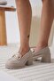 Women's Beige Casual Shoes Bp06Ms03B - 2