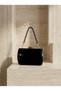 Black Color Luxury Patent Leather Silver Detailed Chain Strap Women's Evening Dress Bag Wedding Engagement Graduation - 3