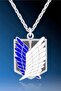 Attack On Titan Anime Fan Necklace With Cube Chain Cosplay Necklace - 3