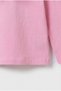 Girl's Cotton Pack Pink Tulle Flounce Collar Blouse - Gold Striped Detail - 3