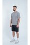 Men's Gray Color Cotton Pack T-Shirt Combed Cotton Fabric Zero Collar Full Fit - 3