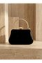 Black Color Luxury Patent Leather Gold Detailed Chain Strap Women's Evening Dress Bag Wedding Engagement Graduation - 3