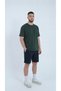 Men's Khaki Color Cotton Pack T-Shirt Combed Cotton Fabric Zero Collar Full Fit - 6