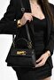 Women's Stylish Hand and Shoulder Bag with Gold Accessories and Adjustable Long Strap Bag - 6