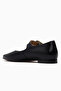 Women's Leather Daily Ballet Flats 25Y 2511501Y Z Black Crocodile - 3