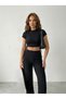 Women's Waffle Fabric Stretchy Two-Piece Set - 3