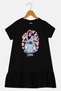 Toddlers Girl Lilo And Stitch Graphic Print Dress, Black - 3