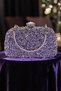 Women's Diamond Stone Detailed Clutch Bag Stone-Embellished Evening Dress Bag