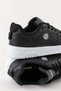Women's Daily Black and White Sneakers Lace-Up Comfortable Sports Shoes - 6
