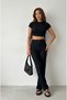 Women's Waffle Fabric Stretchy Two-Piece Set