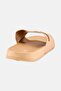 Men Brand Logo Slip On Slides, Beige - 3