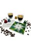 Rio Double Walled Glass Espresso Cups 2 X 80ml and 2 Porcelain Coasters Set - 2