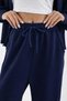 Modal Fabric Zippered Waist Ruched Baggy Pants Casual Sports Set - 4