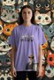 Cool Cat Printed Oversized 24/1 Cotton T-Shirt - 3