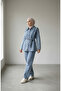 Denim Shirt and Pants Set-Blue