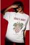 Design Guns N' Roses Rock Metal Music Band Printed Unisex Oversized T-Shirt