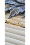 Zircon Stone Gold Nail Detail Steel Clamp Bracelet - 3