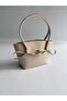 Alya Model Hand and Women's Shoulder Bag Cream