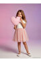 Ecru Crew Neck Girls Tutu Dress