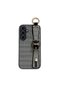 Samsung Galaxy A34 Compatible Case with Teddy Bear Detail, Tweed Silicone Case, Black - 2