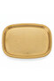 Najib Large Rectangular Gold Stainless Steel Serving Tray