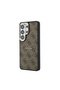Galaxy S26 Ultra Case Licensed M-Safe Compatible Pu Leather 4g Patterned Cover with Text Logo Brown - 2