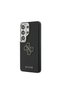 Galaxy S26 Ultra Case Licensed Grained Text and 4g Large Metal Logo Cover Black - 2
