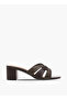 Women Printed Block Heel Slip-On Sandals - 3